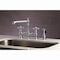 Kingston Brass KS7271AXBS English Country 8" Bridge Kitchen Faucet W/ Sprayer, Chrome KS7271AXBS - alternate 5